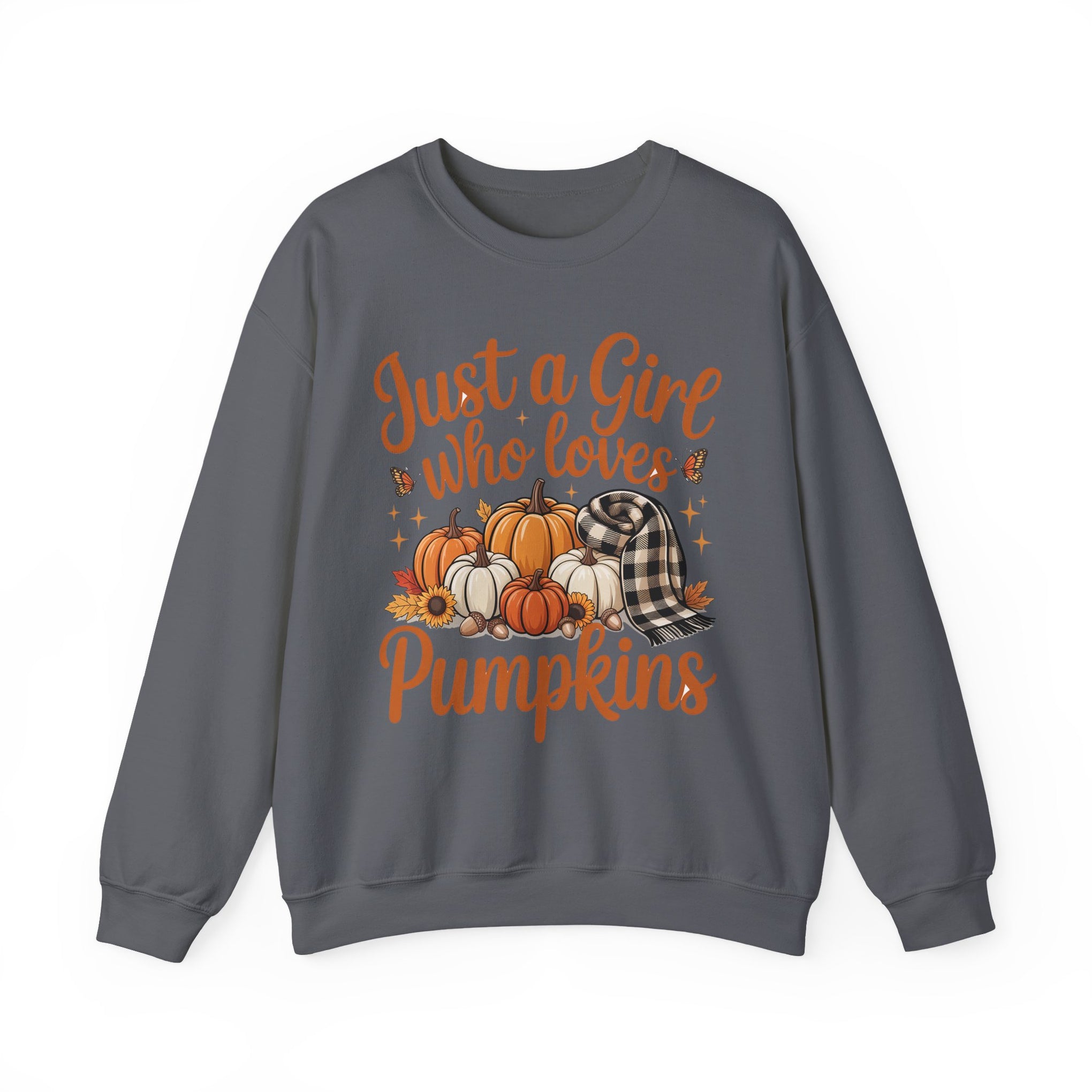 Just a Girl Who Loves Pumpkins, Fall , Cozy Sweatshirt, Halloween Sweatshirt