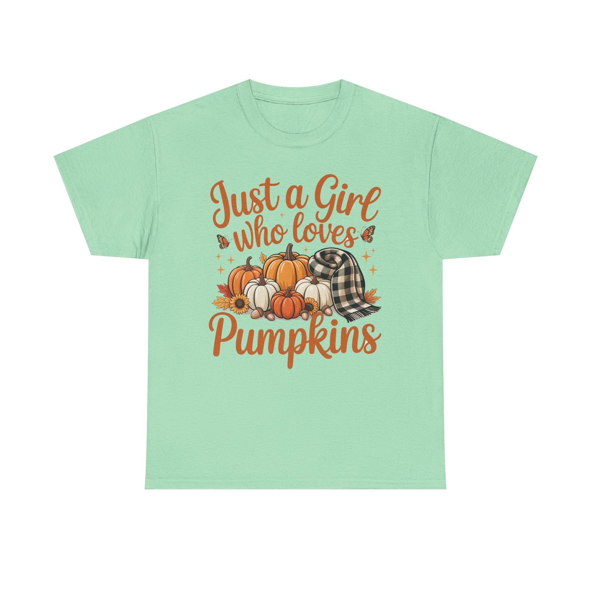 Just a Girl Who Loves Pumpkins, Fall  Shirt, Halloween, Halloween Shirt
