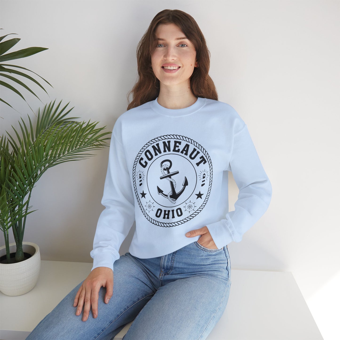 Conneaut Ohio, Home Town Love Sweatshirt, Funny Unisex Crewneck, Gift for Homeowners, Comfy Sweatshirt, Cozy Casual Wear