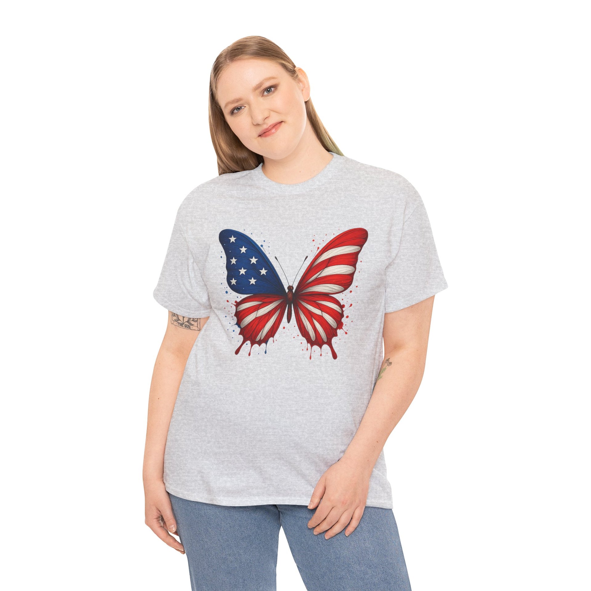Butterfly decorated with American Flag