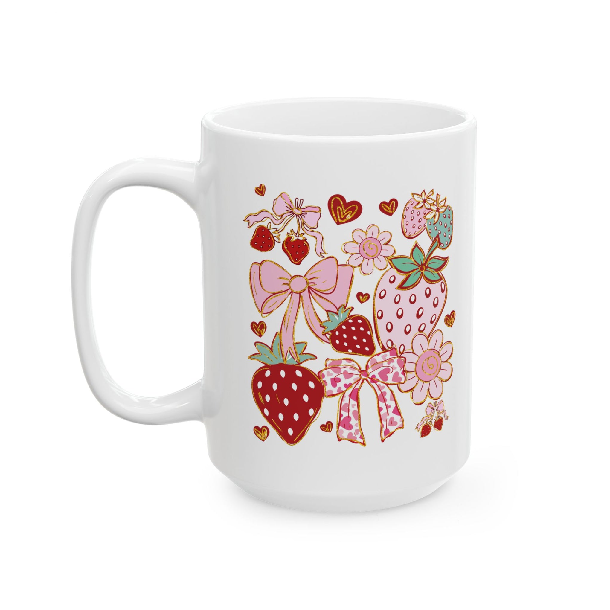 Boho Strawberry Coquette Cup