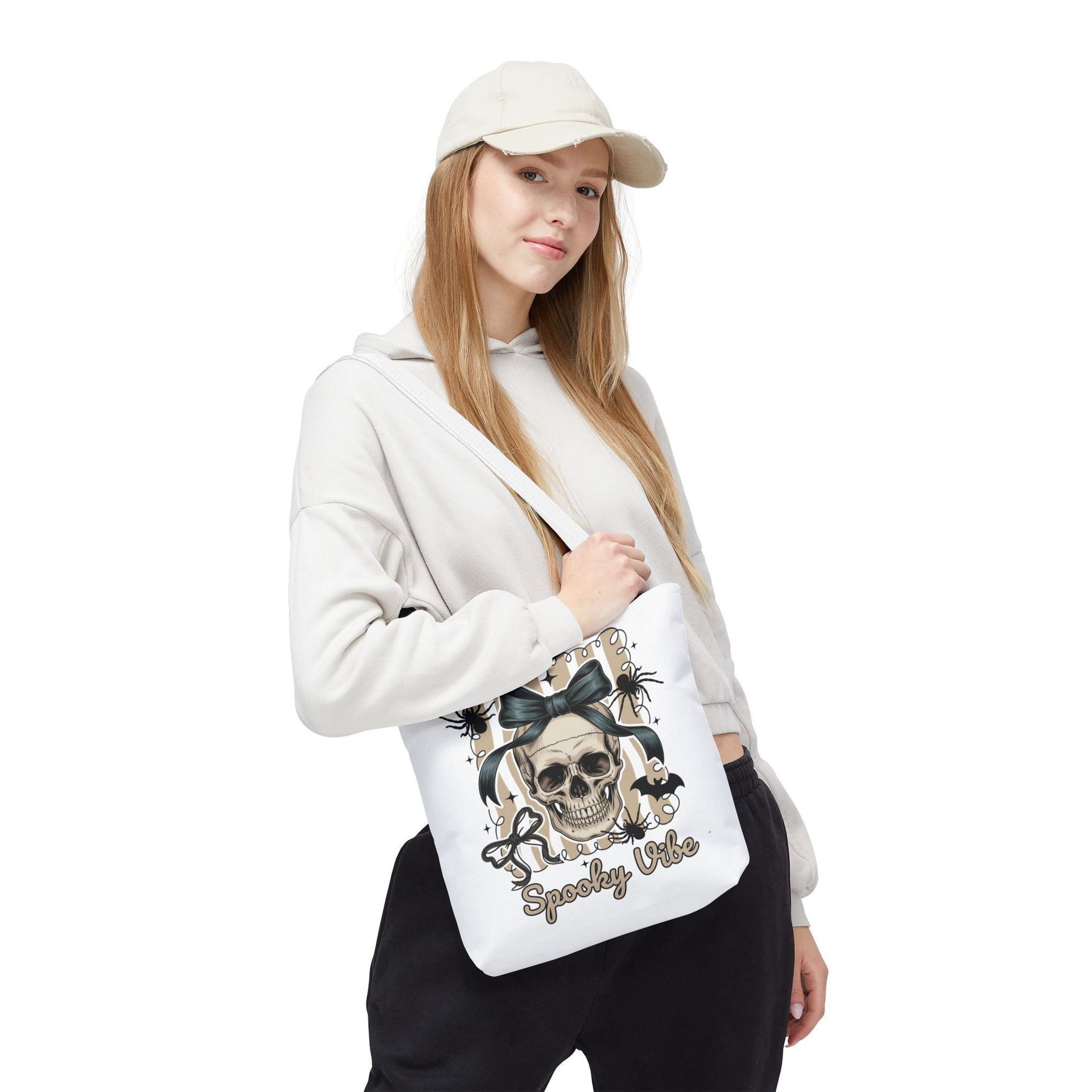 Halloween Coquette Bow Skull Preppy Bag