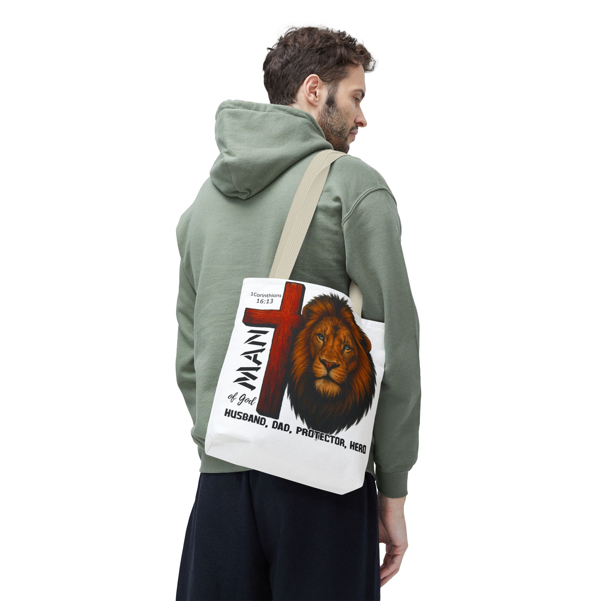 Man of god, Husband, Dad, Protector, Hero Summer bag