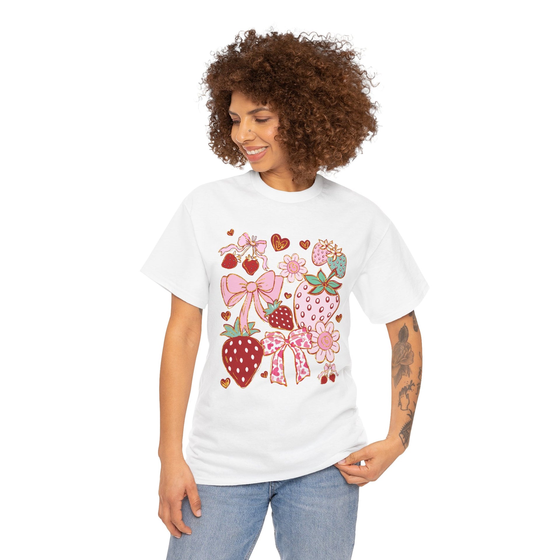 Boho Strawberry Coquette t-shirt