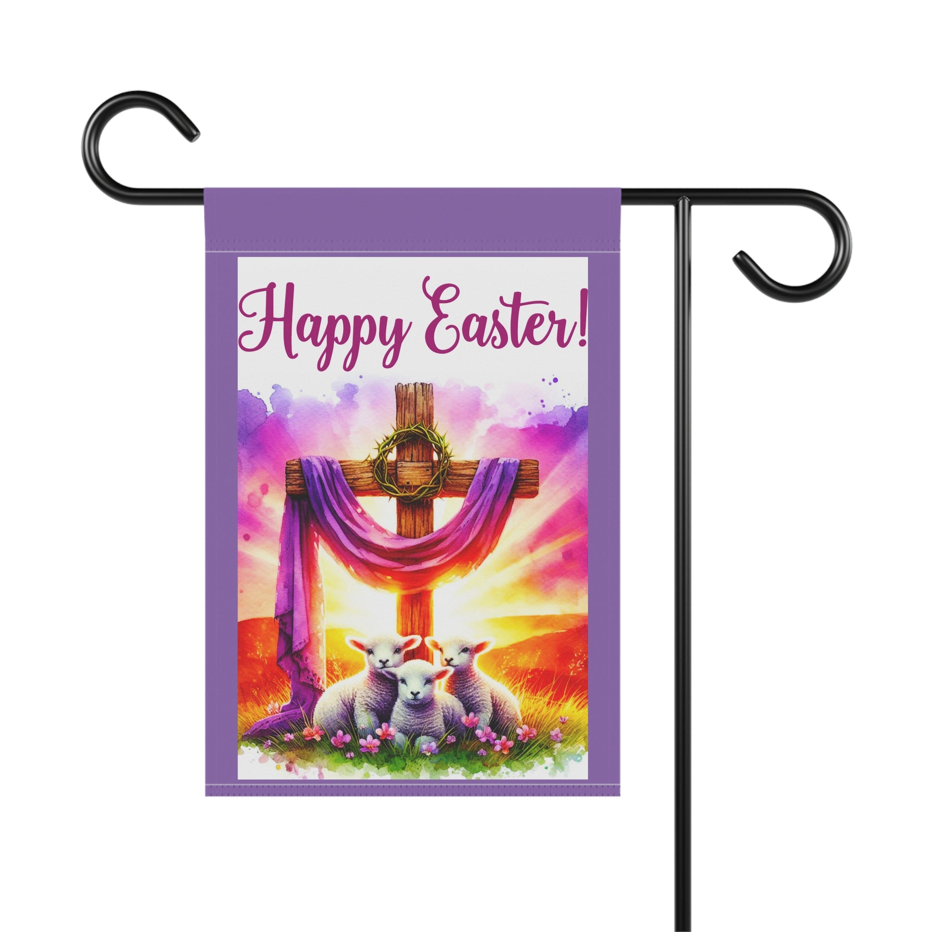 Happy Easter Whimsical Garden Banner, Playful Outdoor Sign, Dragon Decoration, Unique Yard Art, Sarcastic Home Décor, Garden Humor