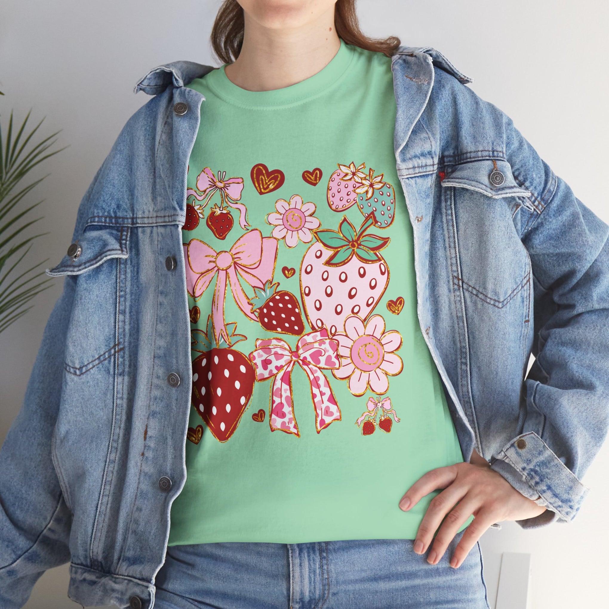 Boho Strawberry Coquette t-shirt